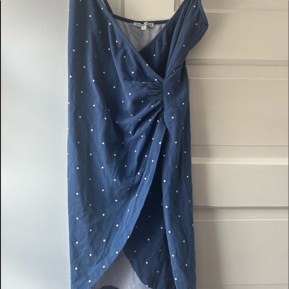 Dark blue and white polka dot dress - Picture 5 of 7